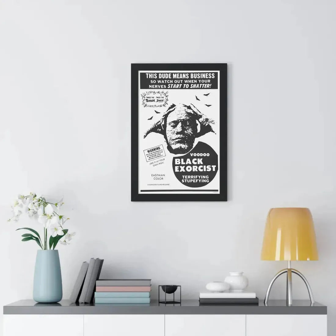 VOODOO BLACK EXORCIST 1974 - Framed Movie Poster - The Sticker Space