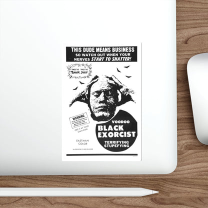 VOODOO BLACK EXORCIST 1974 Movie Poster STICKER Vinyl Die-Cut Decal-The Sticker Space