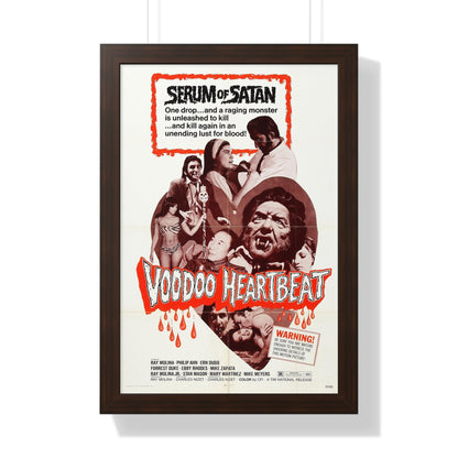 VOODOO HEARTBEAT 1973 - Framed Movie Poster-16″ x 24″-The Sticker Space