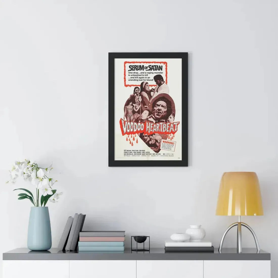 VOODOO HEARTBEAT 1973 - Framed Movie Poster - The Sticker Space
