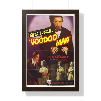VOODOO MAN 1944 - Framed Movie Poster 16″ x 24″ Walnut - The Sticker Space