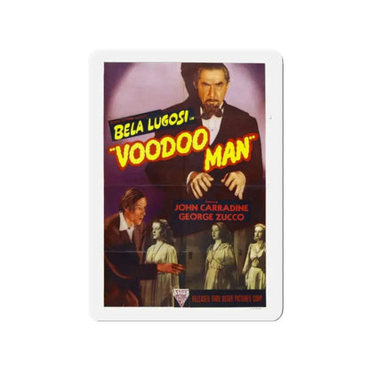 VOODOO MAN 1944 Movie Poster - Refrigerator Magnet 2 Inch Die-Cut - The Sticker Space