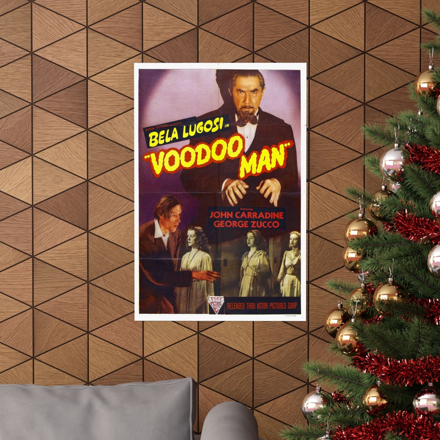 VOODOO MAN 1944 - Paper Movie Poster-The Sticker Space