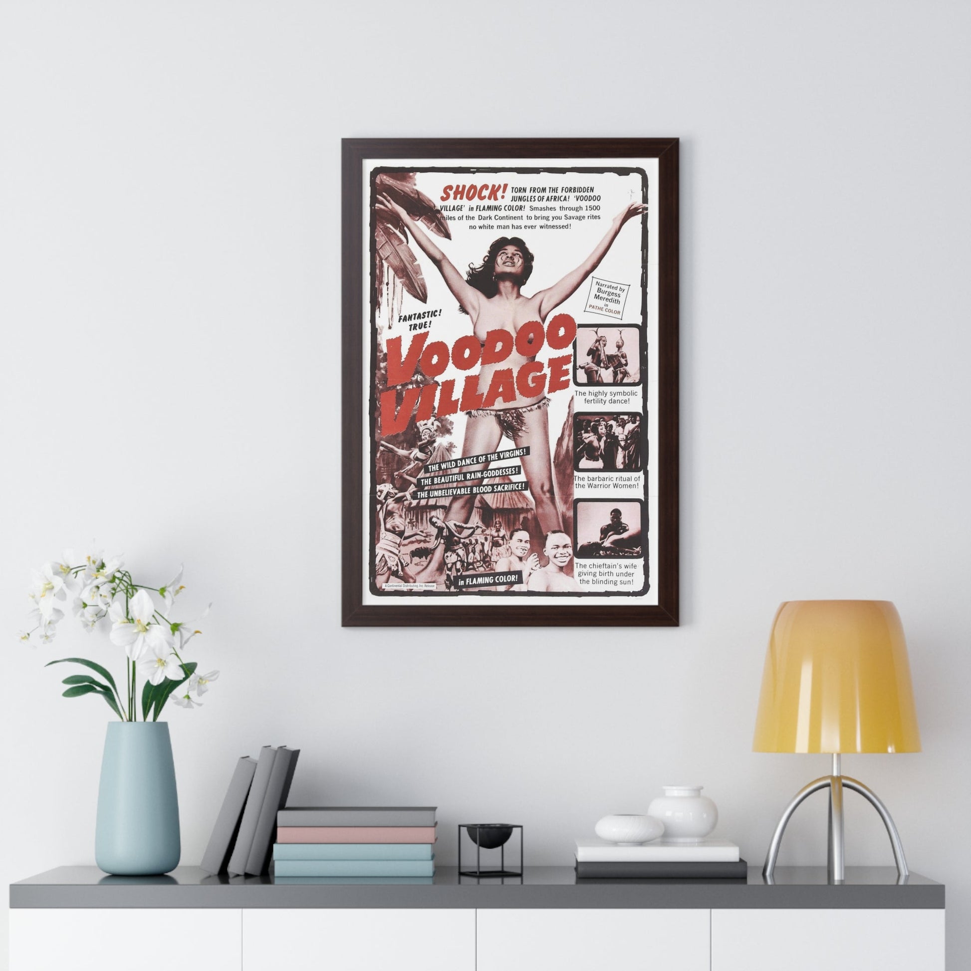 VOODOO VILLAGE 1958 - Framed Movie Poster-The Sticker Space