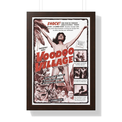 VOODOO VILLAGE 1958 - Framed Movie Poster-16″ x 24″-The Sticker Space