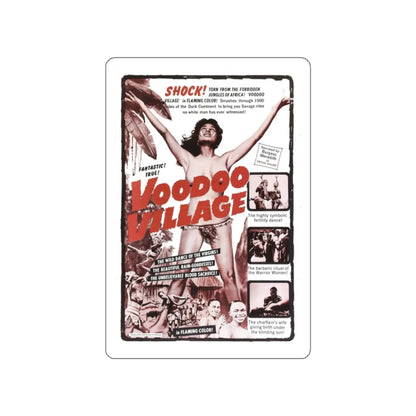 VOODOO VILLAGE 1958 Movie Poster STICKER Vinyl Die-Cut Decal 2 Inch - The Sticker Space