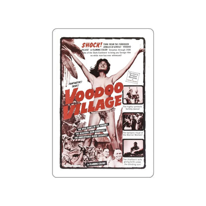 VOODOO VILLAGE 1958 Movie Poster STICKER Vinyl Die-Cut Decal 4 Inch - The Sticker Space