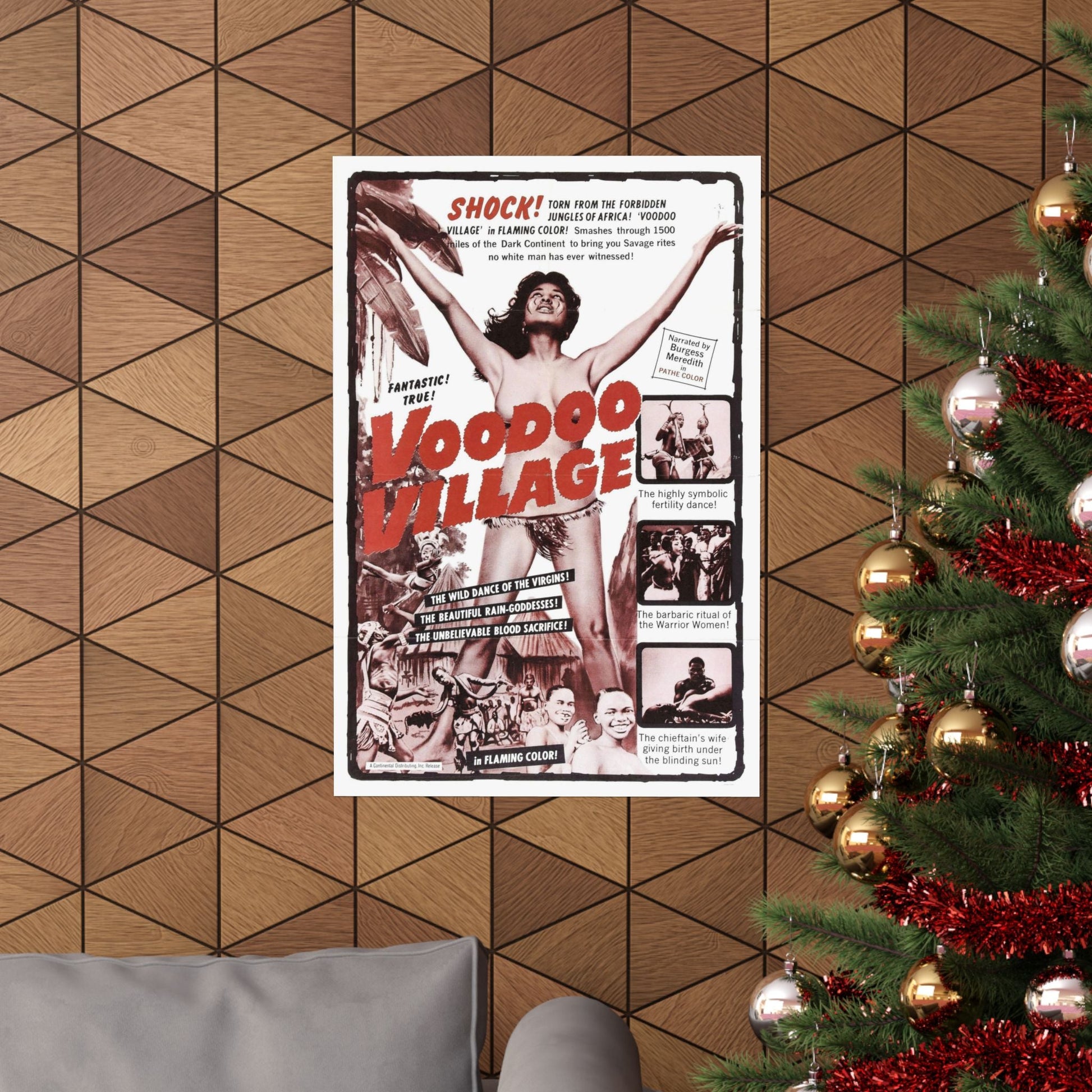 VOODOO VILLAGE 1958 - Paper Movie Poster-The Sticker Space