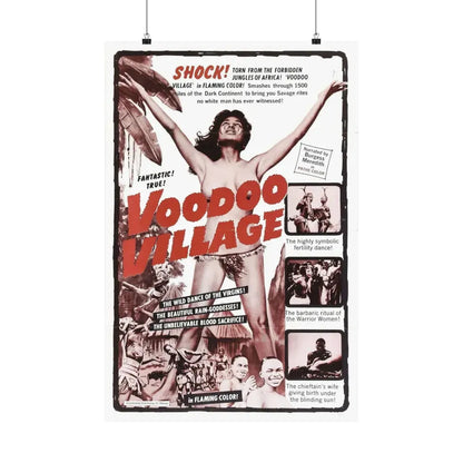 VOODOO VILLAGE 1958 - Paper Movie Poster 20″ x 30″ Matte - The Sticker Space