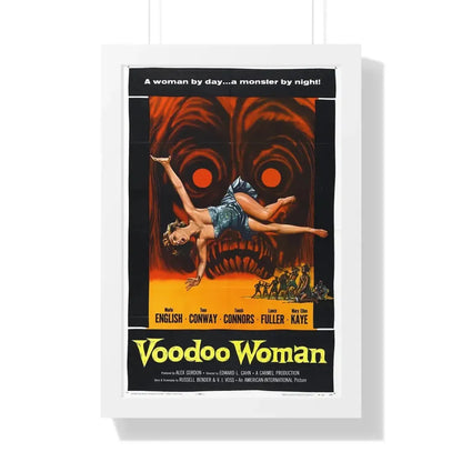 VOODOO WOMAN 1957 - Framed Movie Poster 16″ x 24″ White - The Sticker Space