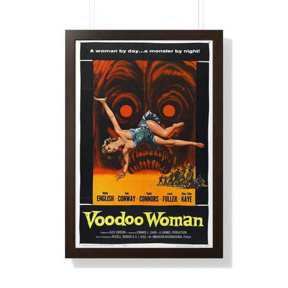 VOODOO WOMAN 1957 - Framed Movie Poster 20" x 30" Walnut - The Sticker Space