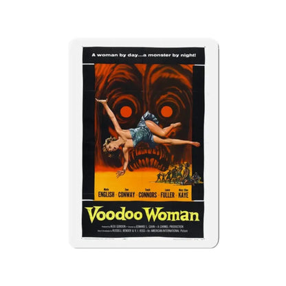 VOODOO WOMAN 1957 Movie Poster - Refrigerator Magnet 2 Inch Die-Cut - The Sticker Space