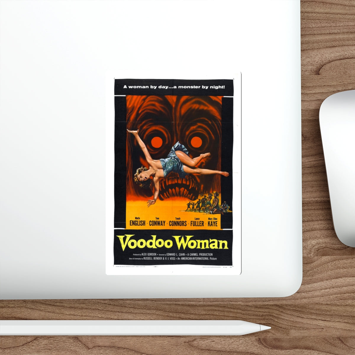 VOODOO WOMAN 1957 Movie Poster STICKER Vinyl Die-Cut Decal-The Sticker Space