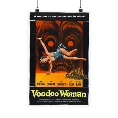 VOODOO WOMAN 1957 - Paper Movie Poster 12″ x 18″ Matte - The Sticker Space