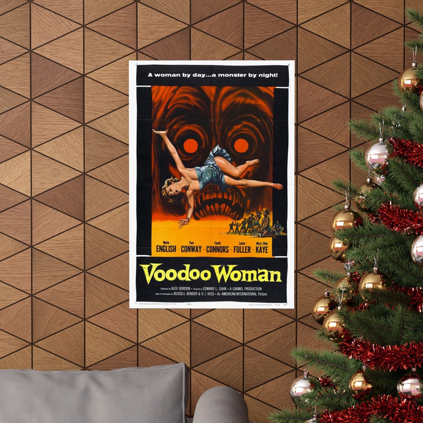 VOODOO WOMAN 1957 - Paper Movie Poster-The Sticker Space