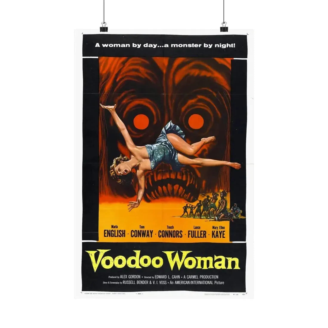 VOODOO WOMAN 1957 - Paper Movie Poster 16″ x 24″ Matte - The Sticker Space