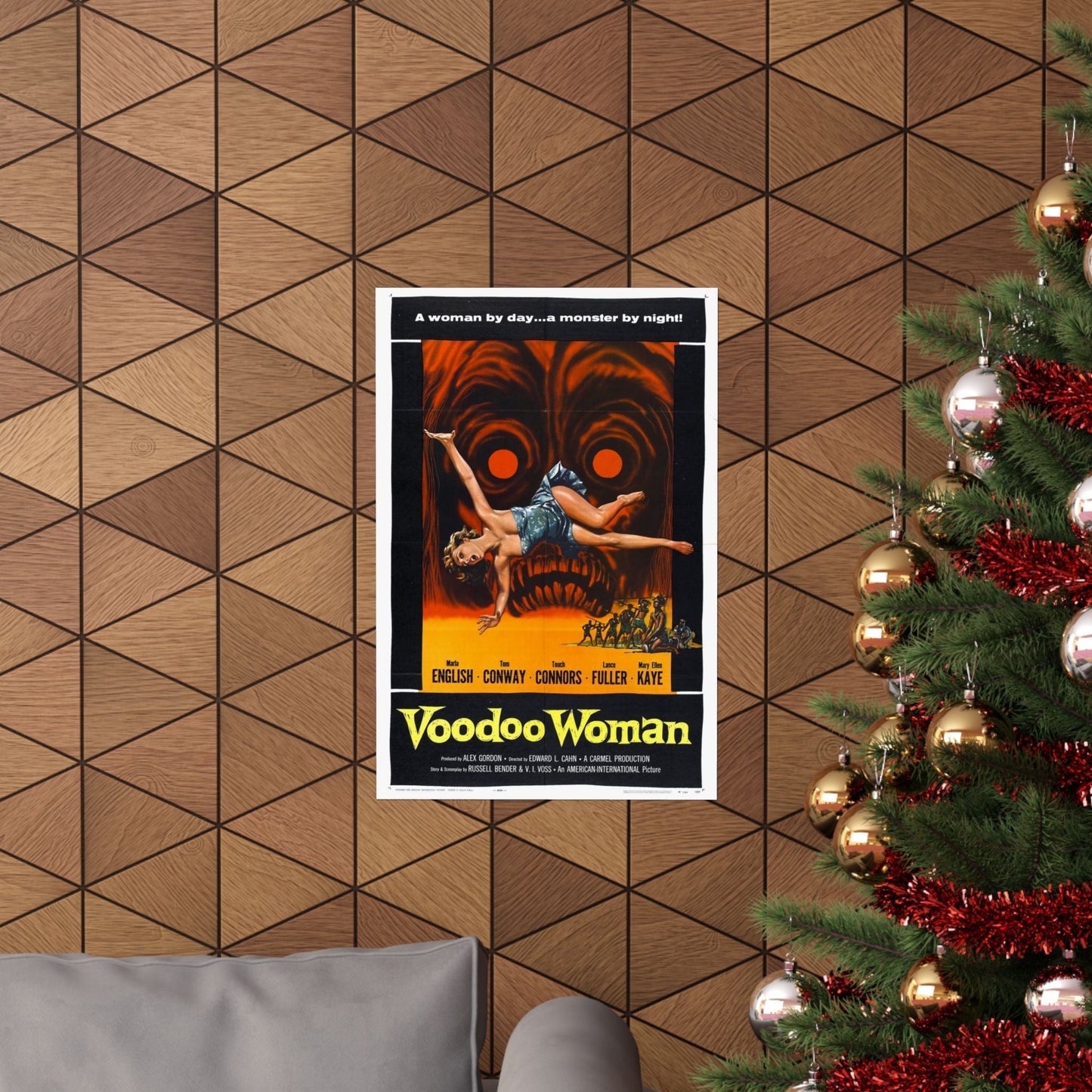 VOODOO WOMAN 1957 - Paper Movie Poster-The Sticker Space