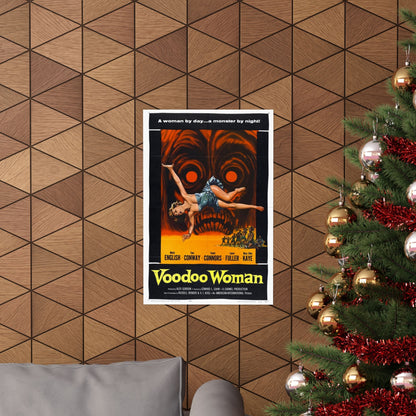 VOODOO WOMAN 1957 - Paper Movie Poster-The Sticker Space