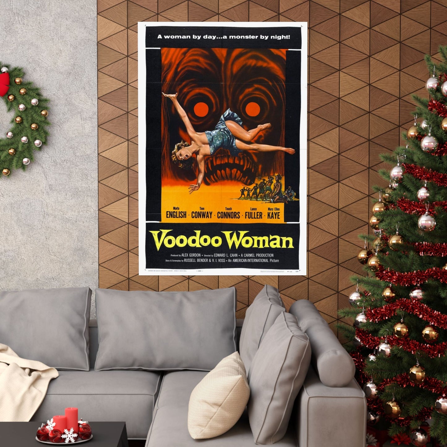 VOODOO WOMAN 1957 - Paper Movie Poster-The Sticker Space