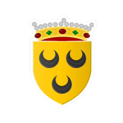 Voorschoten wapen (Netherlands) (Coat of Arms) STICKER Vinyl Kiss-Cut Decal 2 Inch White - The Sticker Space