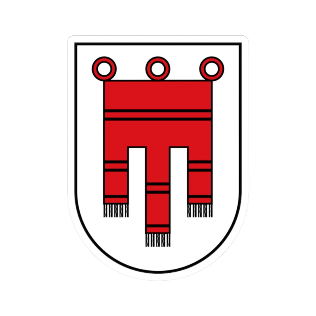 Vorarlberg CoA (Austria) (Coat of Arms) STICKER Vinyl Kiss-Cut Decal 2 Inch White - The Sticker Space