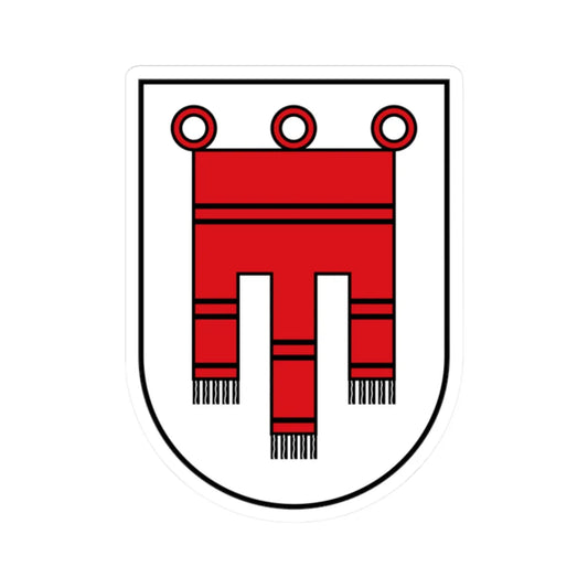 Vorarlberg CoA (Austria) (Coat of Arms) STICKER Vinyl Kiss-Cut Decal 2 Inch White - The Sticker Space