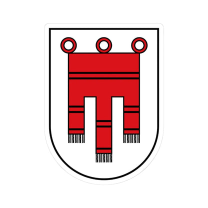 Vorarlberg CoA (Austria) (Coat of Arms) STICKER Vinyl Kiss-Cut Decal 3 Inch White - The Sticker Space
