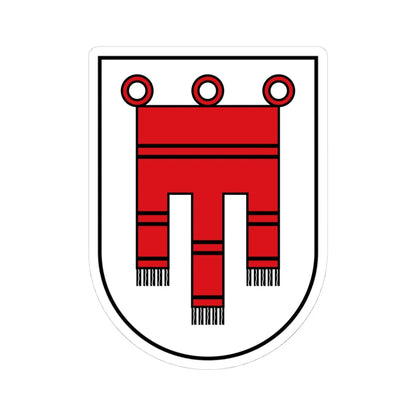 Vorarlberg CoA (Austria) (Coat of Arms) STICKER Vinyl Kiss-Cut Decal 4 Inch White - The Sticker Space