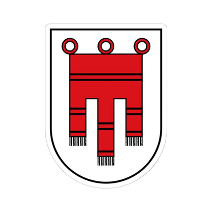 Vorarlberg CoA (Austria) (Coat of Arms) STICKER Vinyl Kiss-Cut Decal 6 Inch White - The Sticker Space
