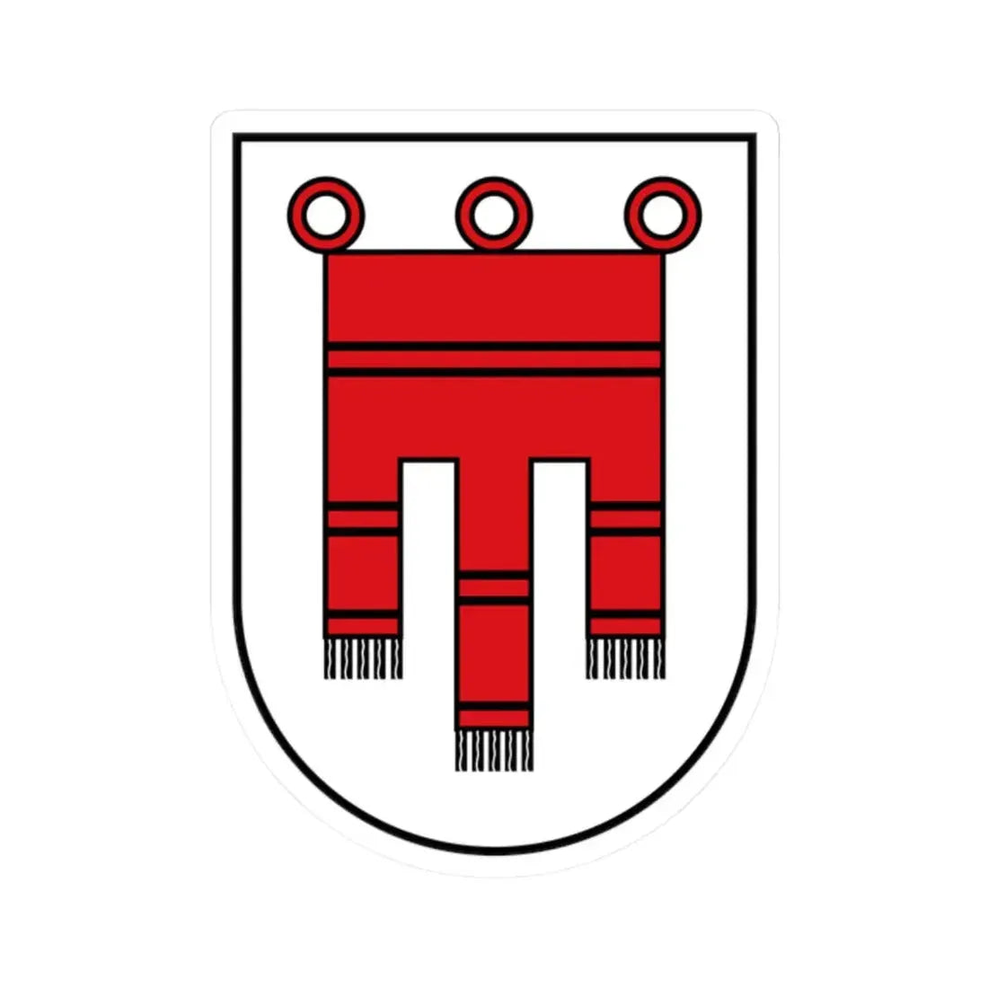 Vorarlberg CoA (Austria) STICKER Vinyl Kiss-Cut Decal 2 Inch White - The Sticker Space