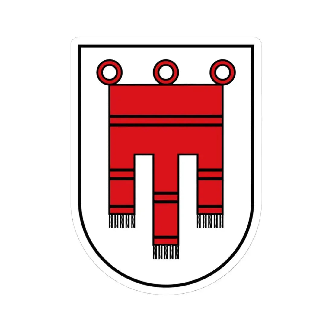 Vorarlberg CoA (Austria) STICKER Vinyl Kiss-Cut Decal 4 Inch White - The Sticker Space