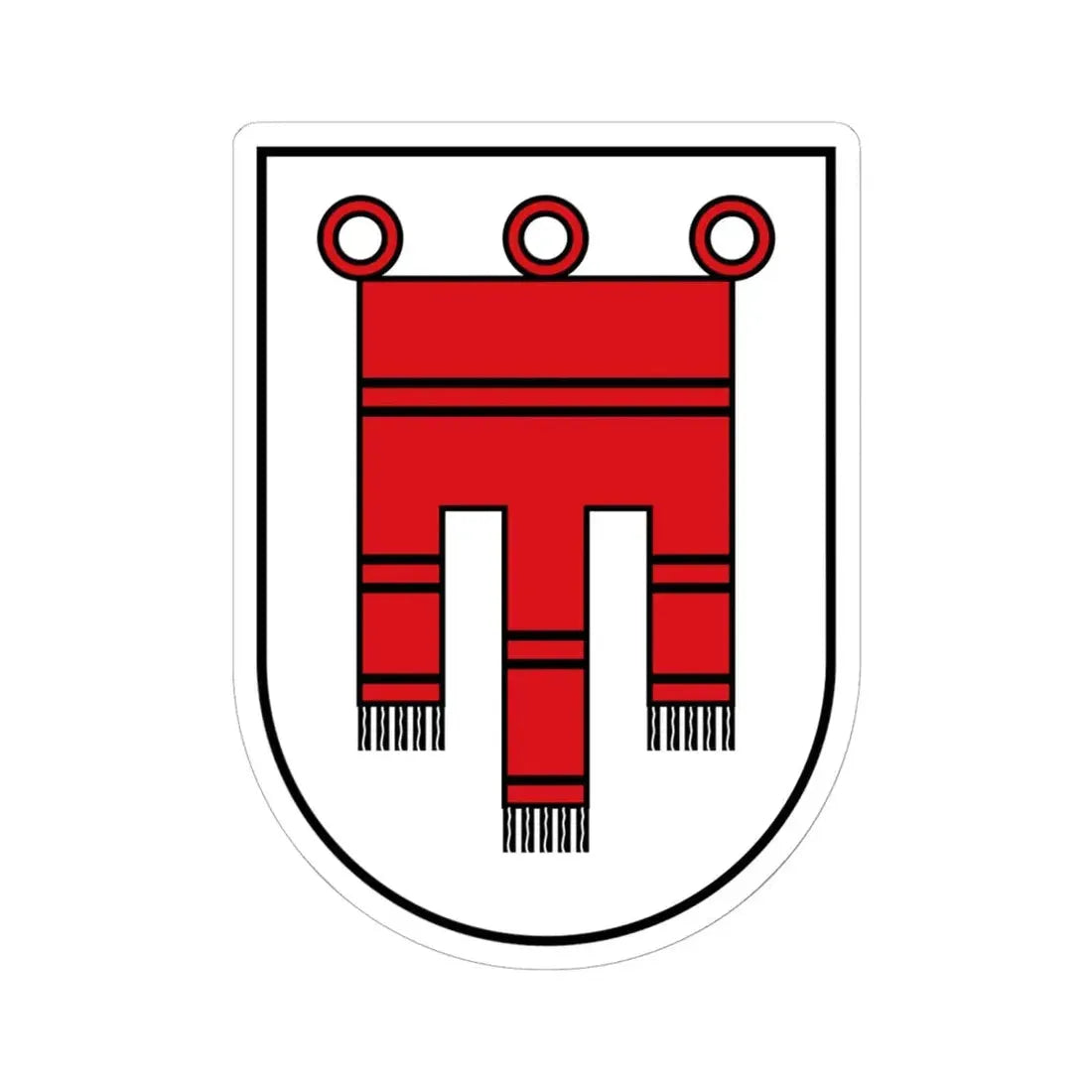 Vorarlberg CoA (Austria) STICKER Vinyl Kiss-Cut Decal 6 Inch White - The Sticker Space