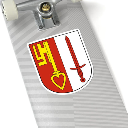 Vorderthal-blazon (Switzerland) (Coat of Arms) STICKER Vinyl Kiss-Cut Decal - The Sticker Space