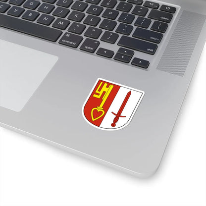 Vorderthal-blazon (Switzerland) (Coat of Arms) STICKER Vinyl Kiss-Cut Decal - The Sticker Space