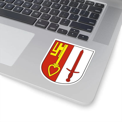 Vorderthal-blazon (Switzerland) (Coat of Arms) STICKER Vinyl Kiss-Cut Decal - The Sticker Space