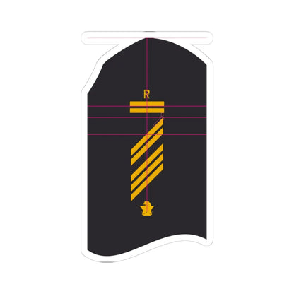 Vorlage Ärmelabzeichen Hemd blau für Marine (Military Rank) STICKER Vinyl Kiss-Cut Decal 4 Inch White - The Sticker Space