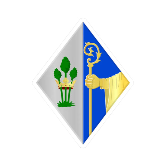 Vorst-Forest wapen (Belgium) (Coat of Arms) STICKER Vinyl Kiss-Cut Decal 2 Inch White - The Sticker Space