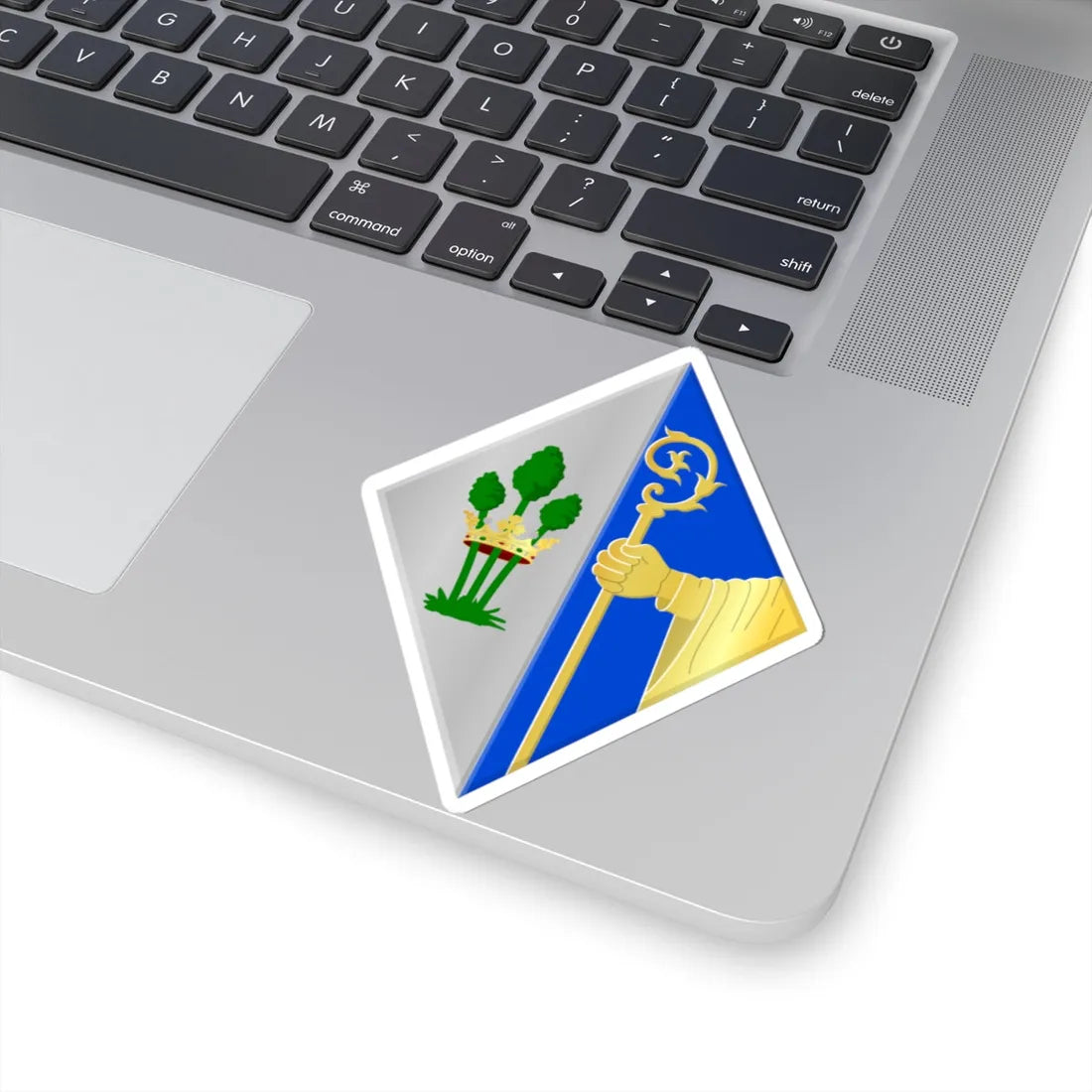 Vorst-Forest wapen (Belgium) (Coat of Arms) STICKER Vinyl Kiss-Cut Decal - The Sticker Space