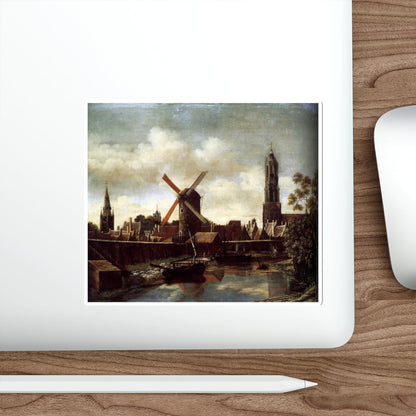 VOSMAER, Daniel - The Harbour of Delft (Artwork) STICKER Vinyl Die-Cut Decal-The Sticker Space