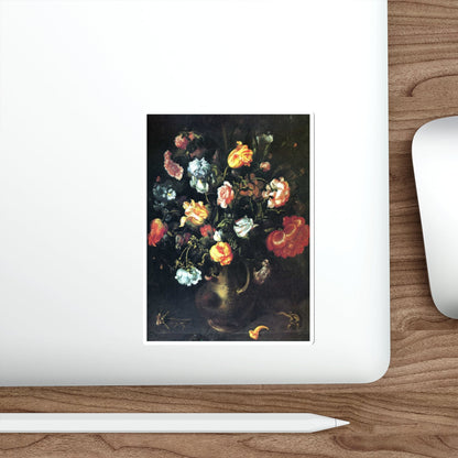 VOSMAER, Jacob Woutersz - A Vase with Flowers (Artwork) STICKER Vinyl Die-Cut Decal-The Sticker Space