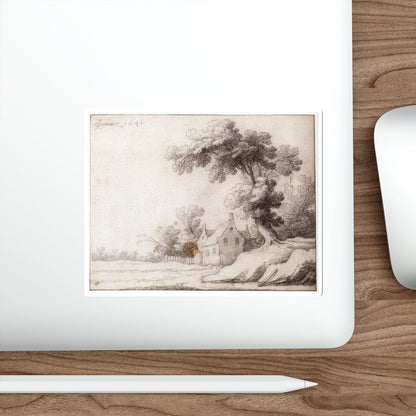 VOSMAER, Jacob Woutersz - Landscape with a Tall Tree on the Right (Artwork) STICKER Vinyl Die-Cut Decal-The Sticker Space