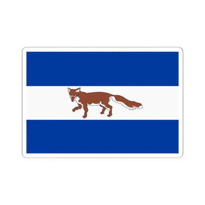 Vosselaar vlag (Belgium) STICKER Vinyl Kiss-Cut Decal 4 Inch White - The Sticker Space