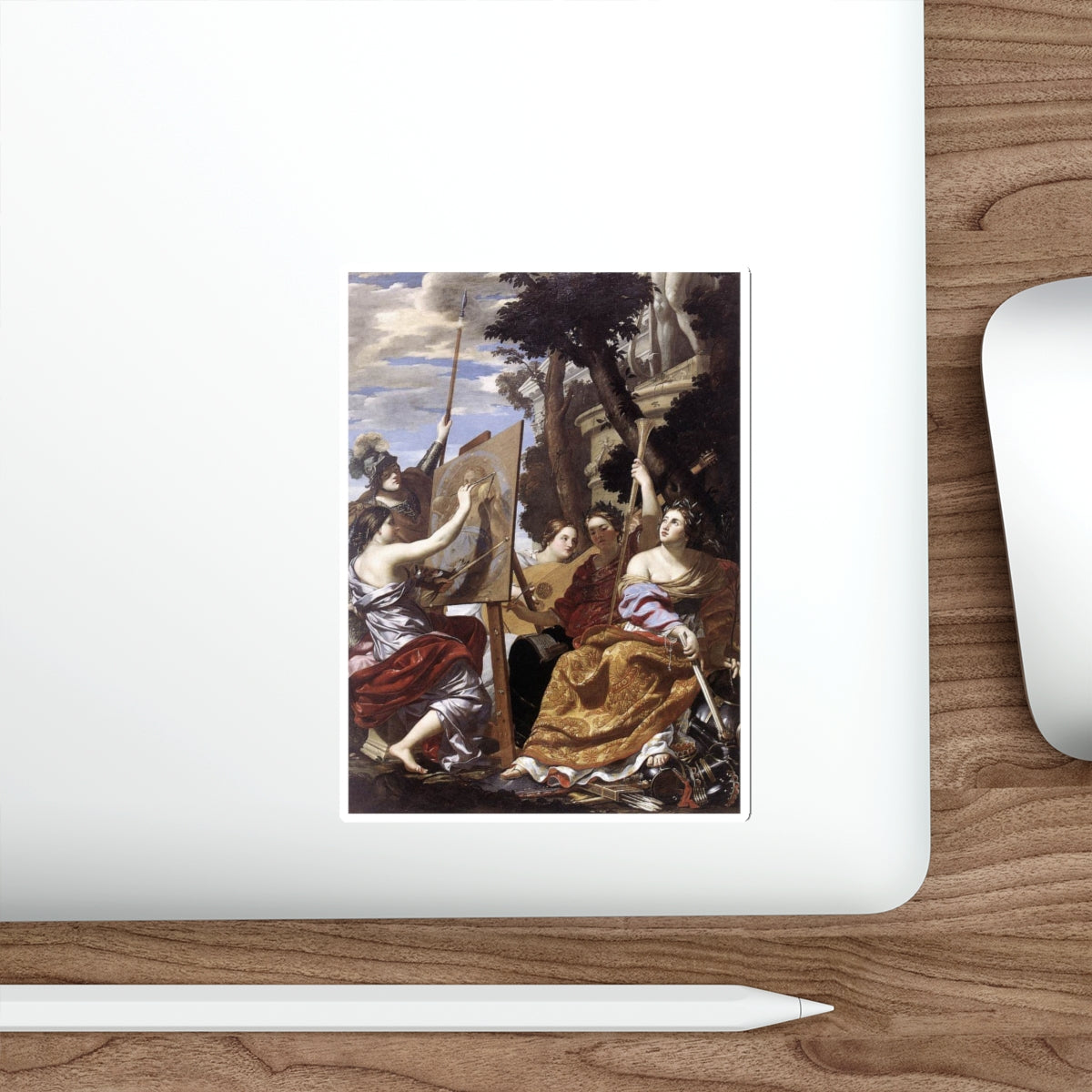 VOUET, Simon - Allegory of Peace (Artwork) STICKER Vinyl Die-Cut Decal-The Sticker Space