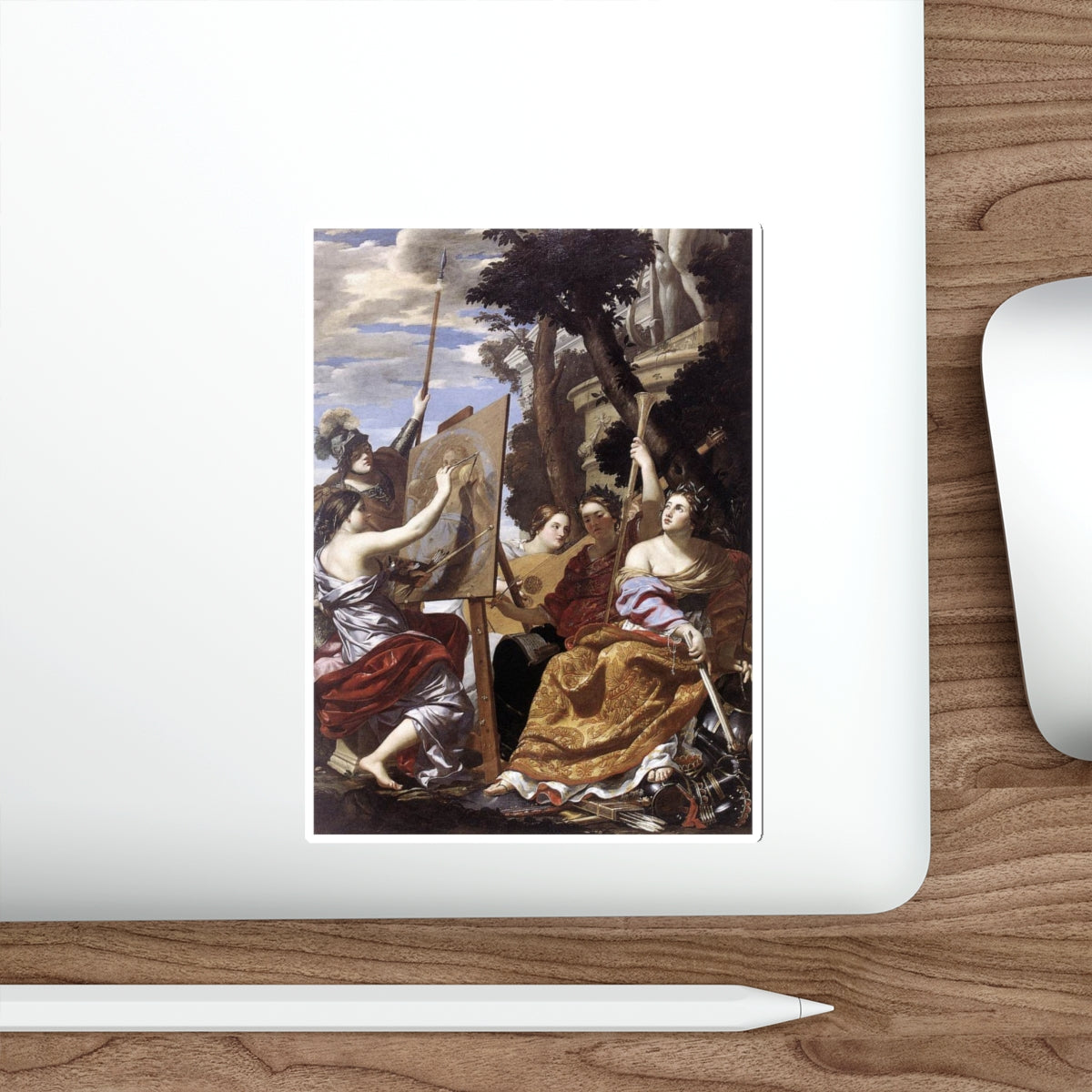 VOUET, Simon - Allegory of Peace (Artwork) STICKER Vinyl Die-Cut Decal-The Sticker Space