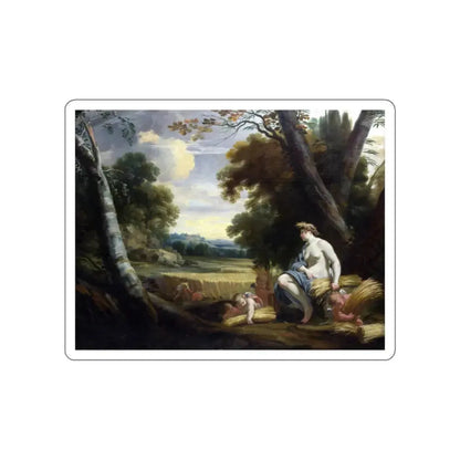 VOUET, Simon - Ceres and Harvesting Cupids (Artwork) STICKER Vinyl Die-Cut Decal White Die-Cut 2 Inch - The Sticker Space