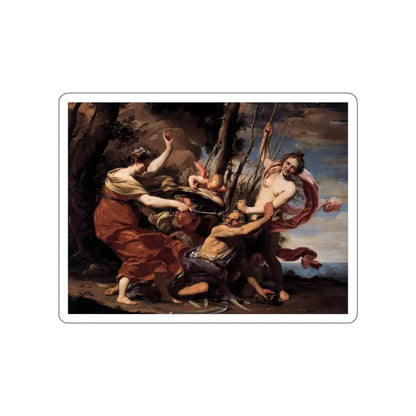 VOUET, Simon - Father Time Overcome by Love, Hope and Beauty (Artwork) STICKER Vinyl Die-Cut Decal White Die-Cut 3 Inch - The Sticker Space