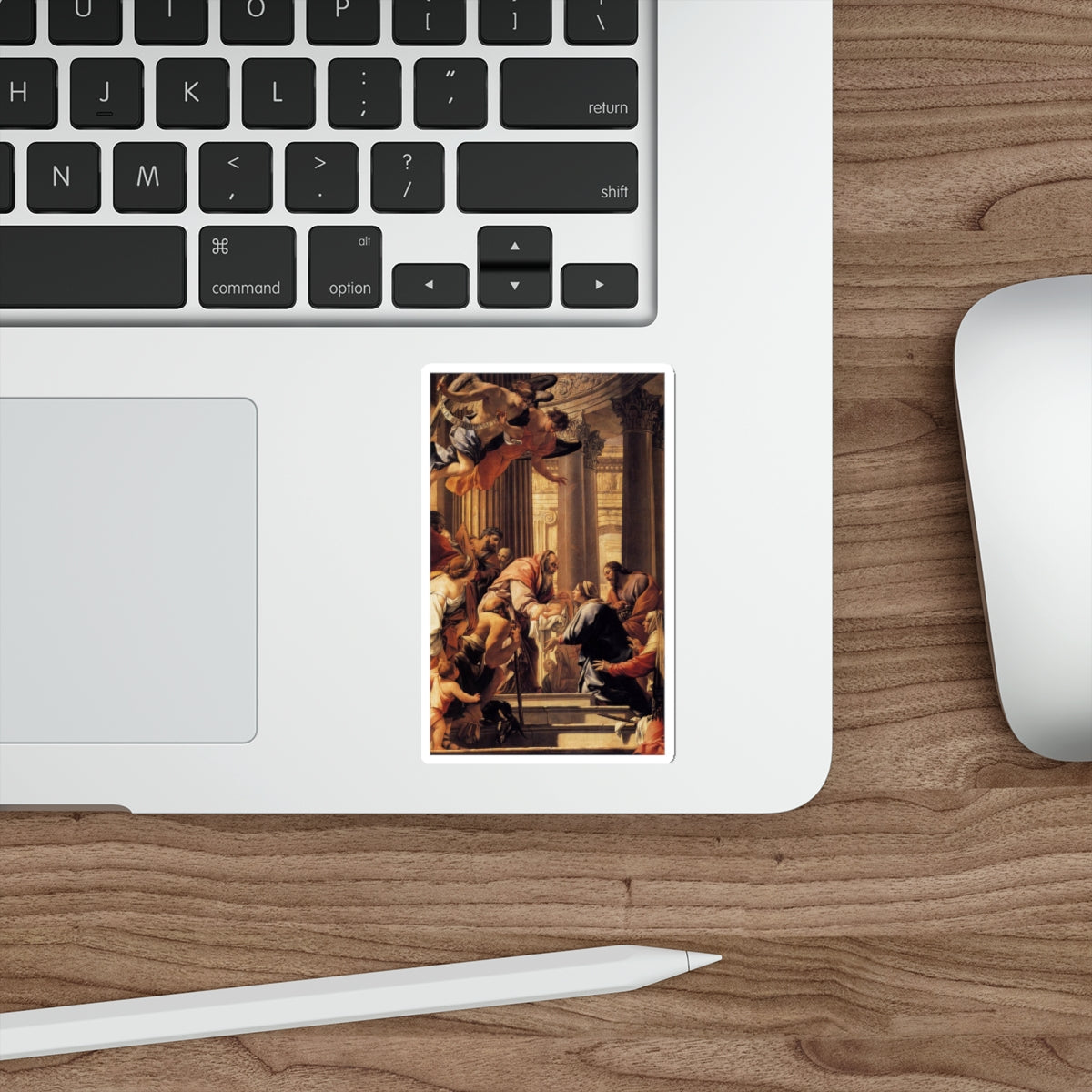 VOUET, Simon - Presentation in the Temple (Artwork) STICKER Vinyl Die-Cut Decal-The Sticker Space