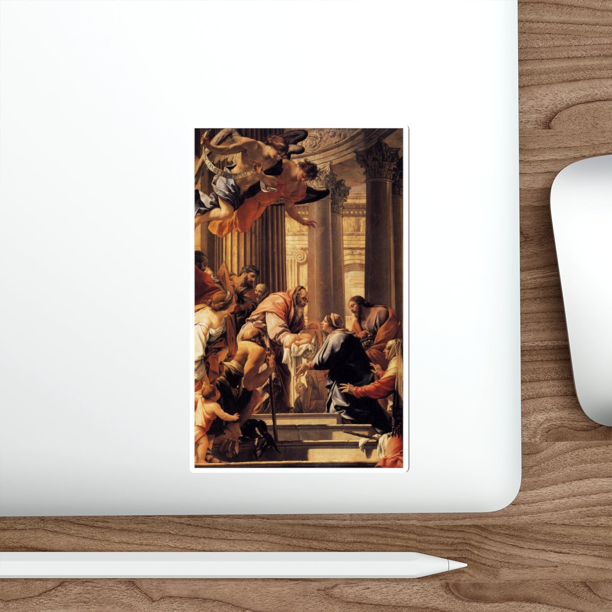 VOUET, Simon - Presentation in the Temple (Artwork) STICKER Vinyl Die-Cut Decal-The Sticker Space