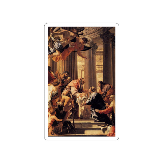 VOUET, Simon - Presentation in the Temple (Artwork) STICKER Vinyl Die-Cut Decal-White-The Sticker Space