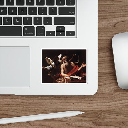 VOUET, Simon - St Jerome and the Angel (Artwork) STICKER Vinyl Die-Cut Decal-The Sticker Space